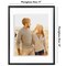 Americanflat Floating Aluminum Picture Frame - Sleek Aluminum Photo Frame for Wall Display - Black Metal Molded Frame - Shatter Resistant Glass - Hanging Hardware